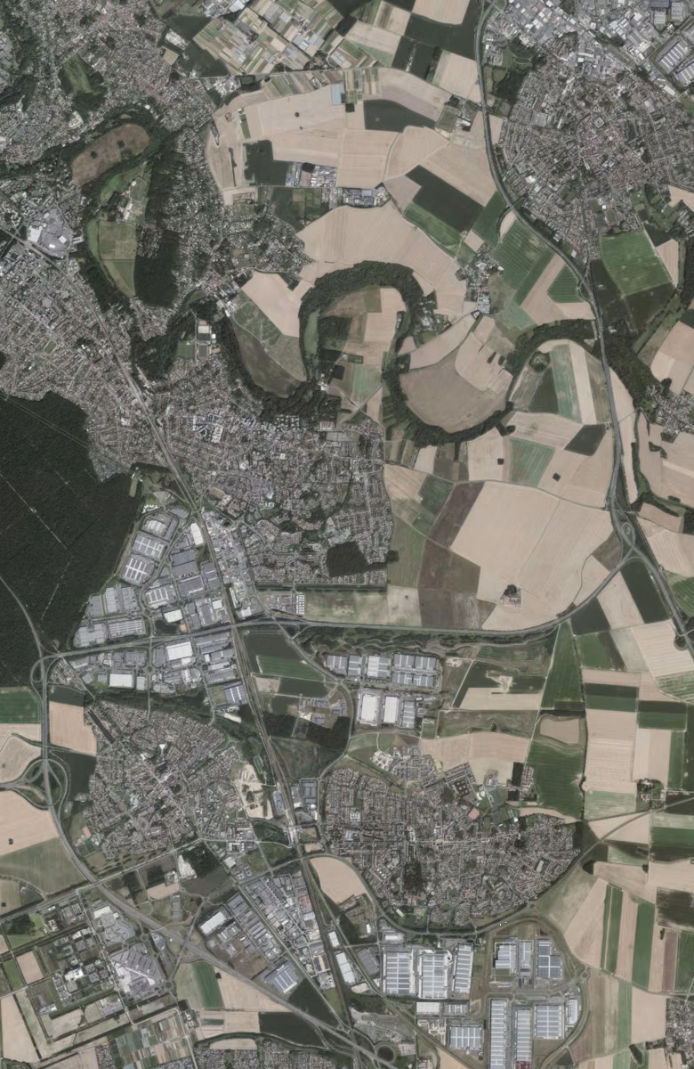 Combs-la-Ville aujourd'hui, le territoire vu du ciel