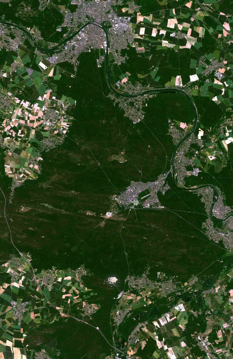 Fontainebleau aujourd'hui, le territoire vu du ciel
