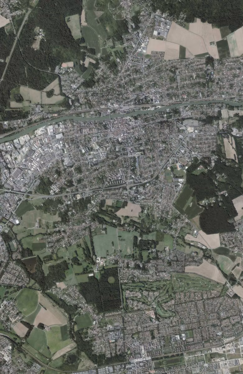 Lagny-sur-Marne aujourd'hui, le territoire vu du ciel