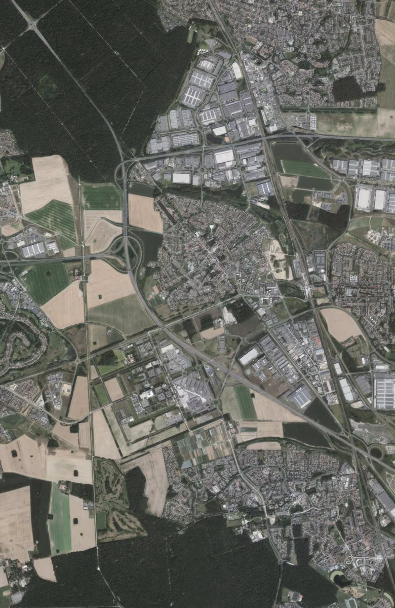 Lieusaint aujourd'hui, le territoire vu du ciel