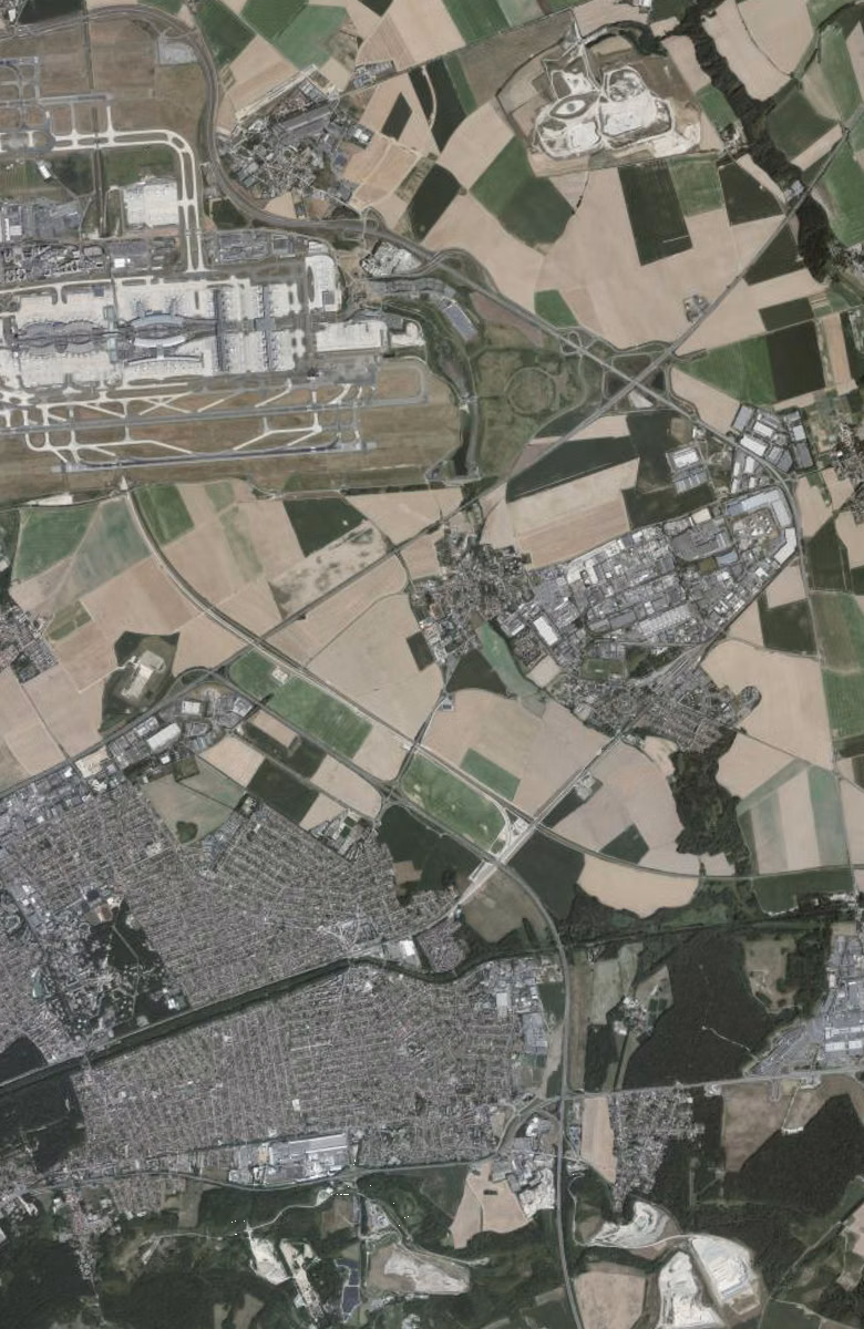 Mitry-Mory aujourd'hui, le territoire vu du ciel