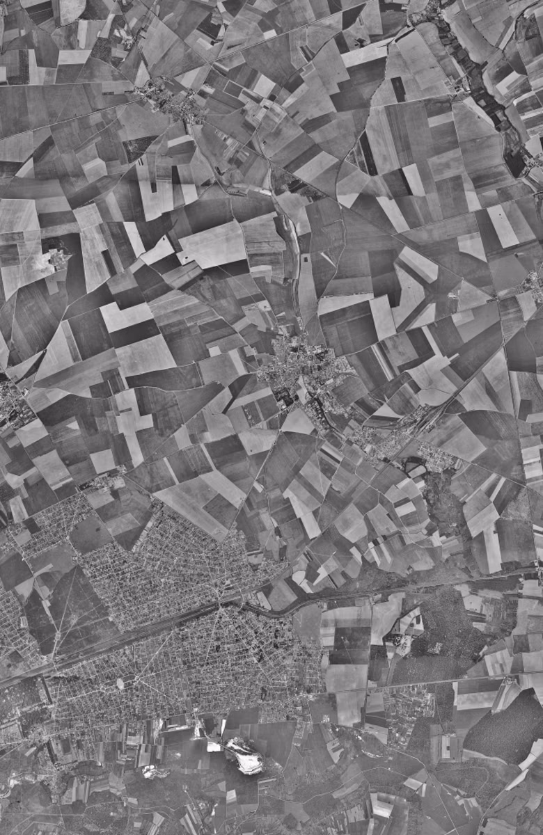 Mitry-Mory en 1949, le territoire vu du ciel, au même cadrage