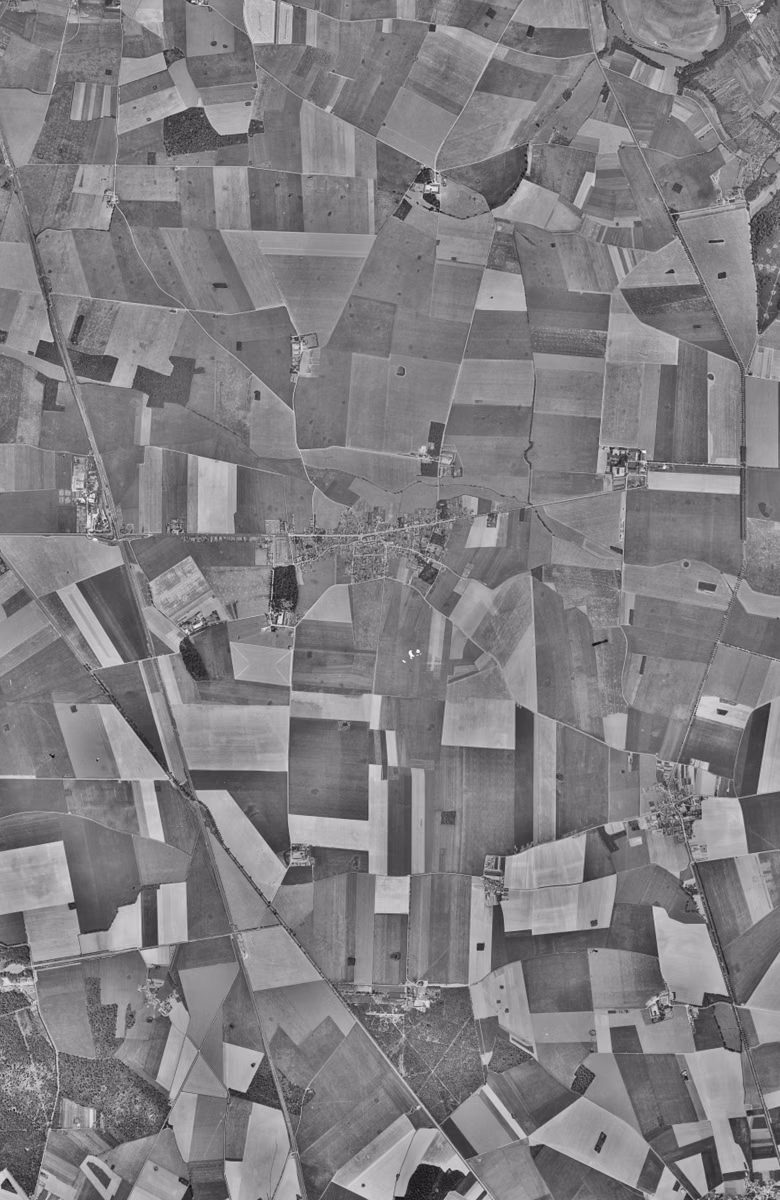 Moissy-Cramayel en 1949, le territoire vu du ciel, au même cadrage