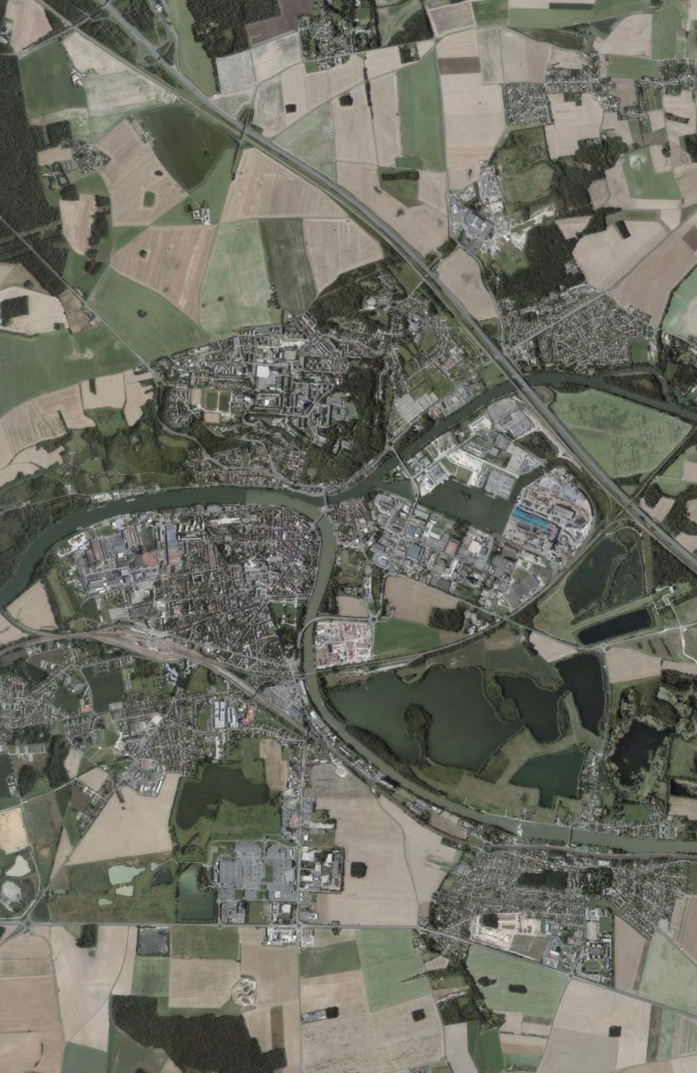 Montereau-Fault-Yonne aujourd'hui, le territoire vu du ciel