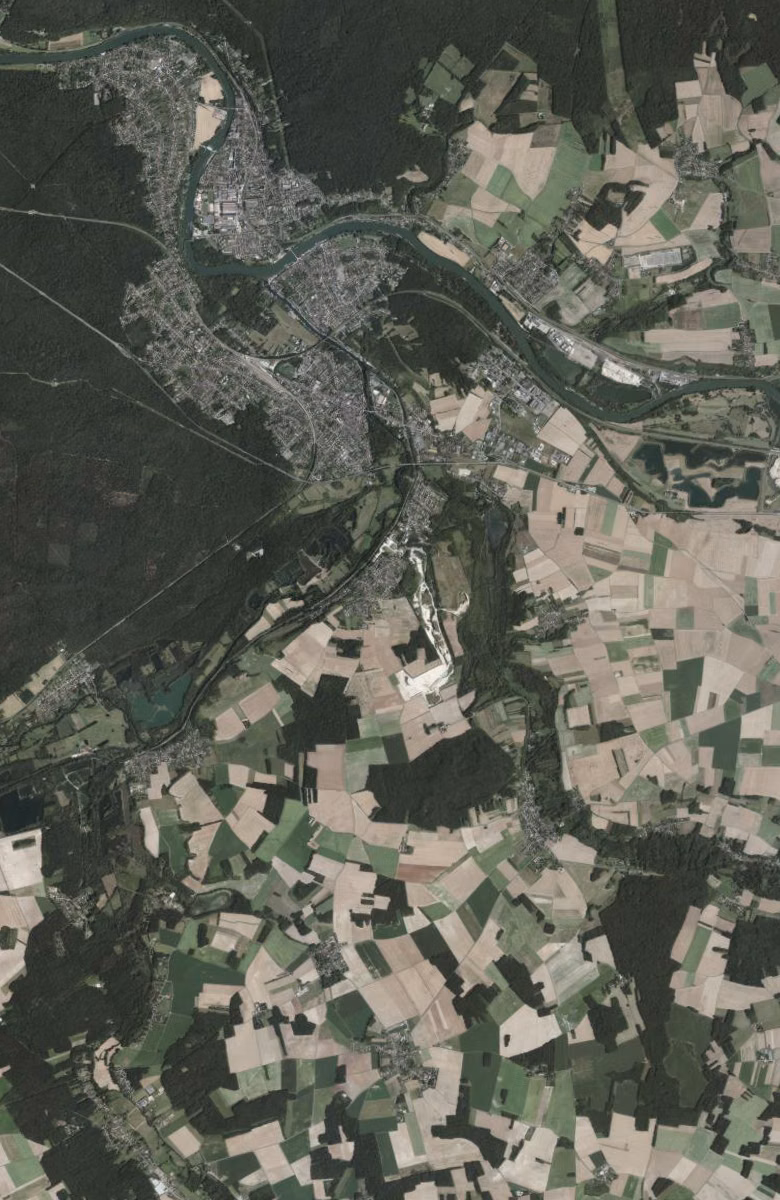 Moret-Loing-et-Orvanne aujourd'hui, le territoire vu du ciel