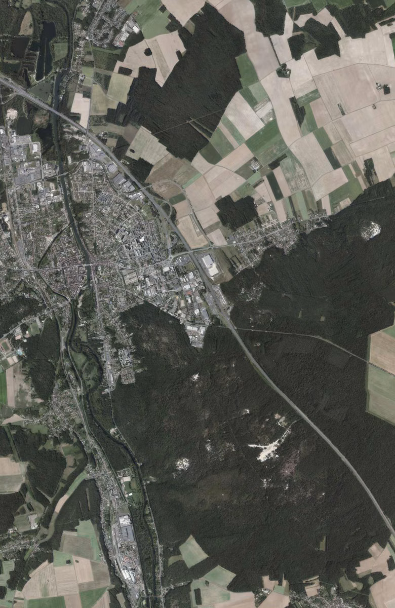 Nemours aujourd'hui, le territoire vu du ciel