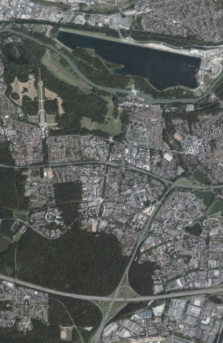 Noisiel aujourd'hui, le territoire vu du ciel