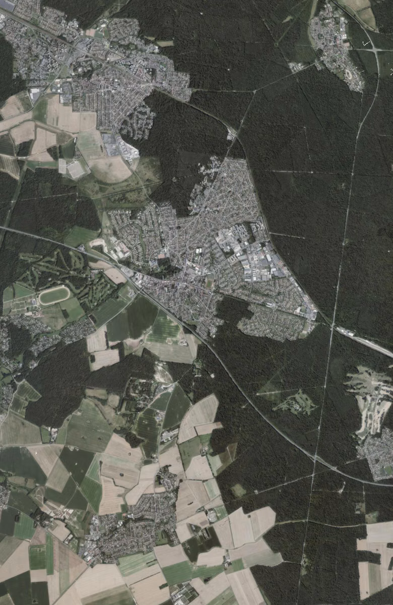 Ozoir-la-Ferrière aujourd'hui, le territoire vu du ciel