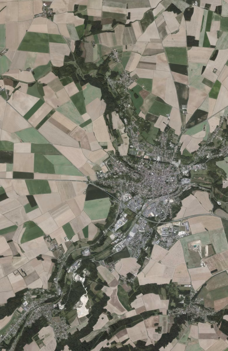 Provins aujourd'hui, le territoire vu du ciel