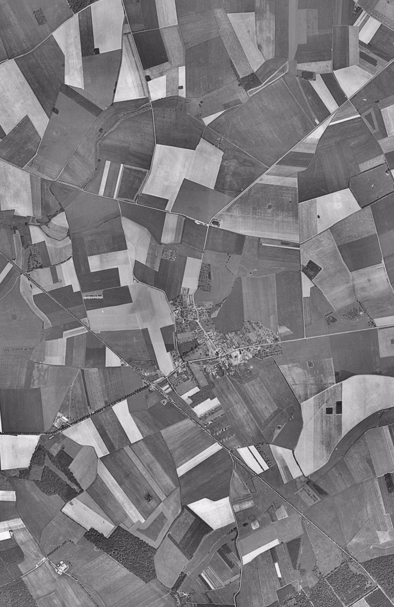 Serris en 1949, le territoire vu du ciel, au même cadrage