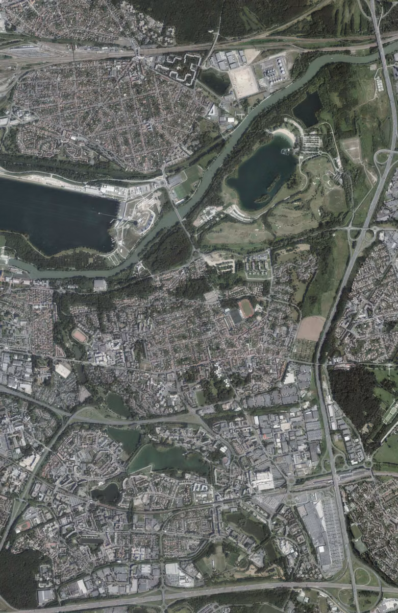 Torcy aujourd'hui, le territoire vu du ciel