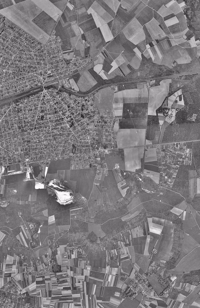 Villeparisis en 1949, le territoire vu du ciel, au même cadrage