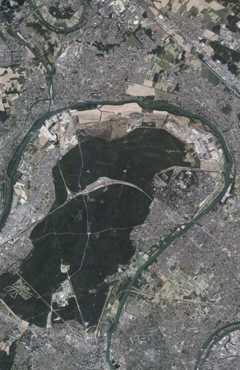 Achères aujourd'hui, le territoire vu du ciel