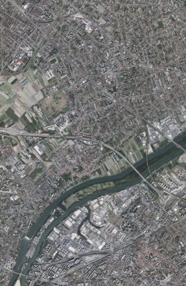Carrières-sur-Seine aujourd'hui, le territoire vu du ciel