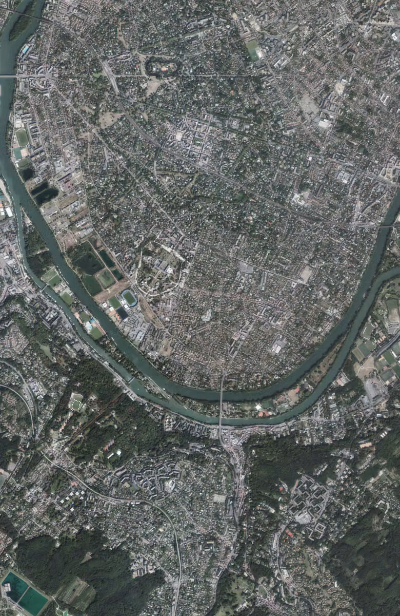 Croissy-sur-Seine aujourd'hui, le territoire vu du ciel