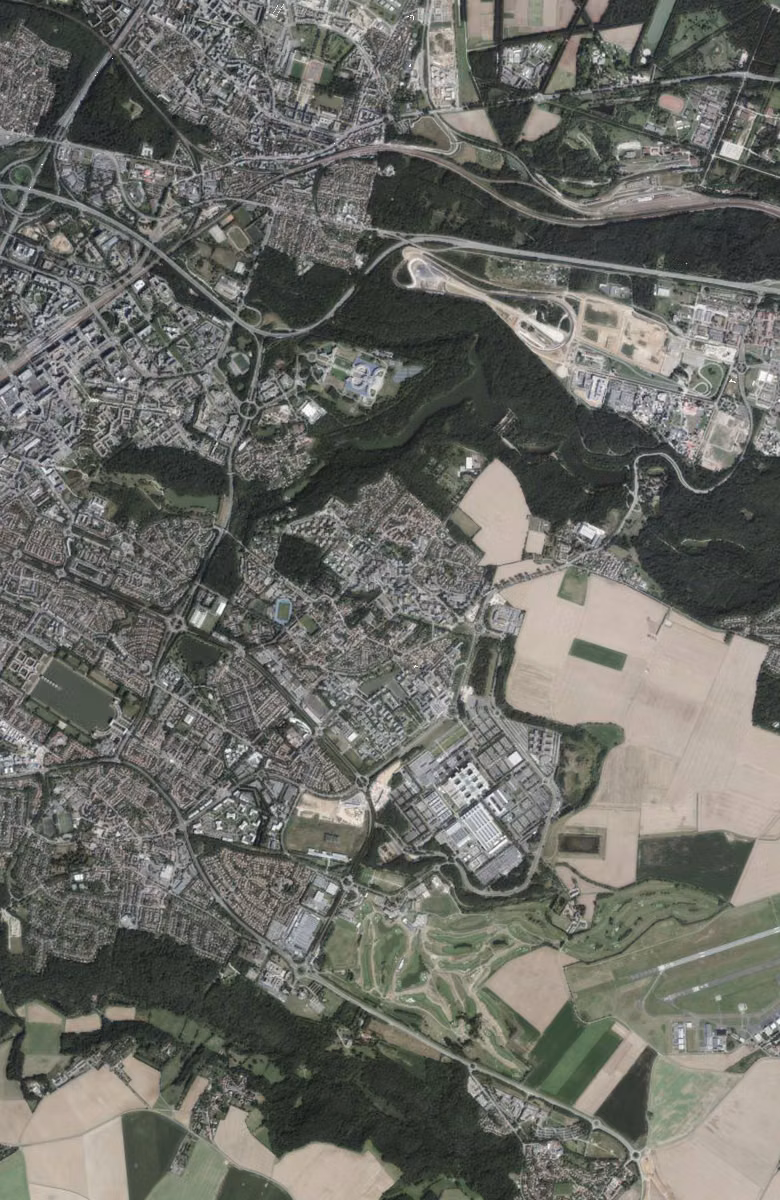 Guyancourt aujourd'hui, le territoire vu du ciel