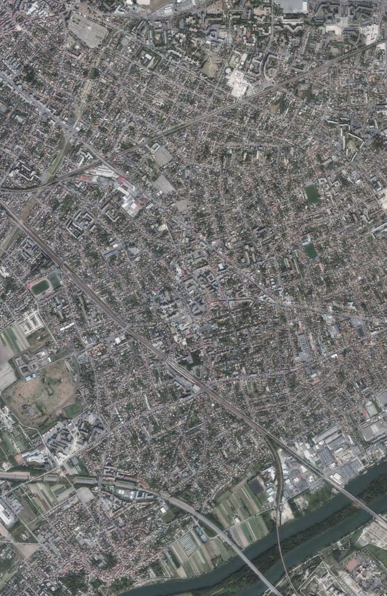 Houilles aujourd'hui, le territoire vu du ciel