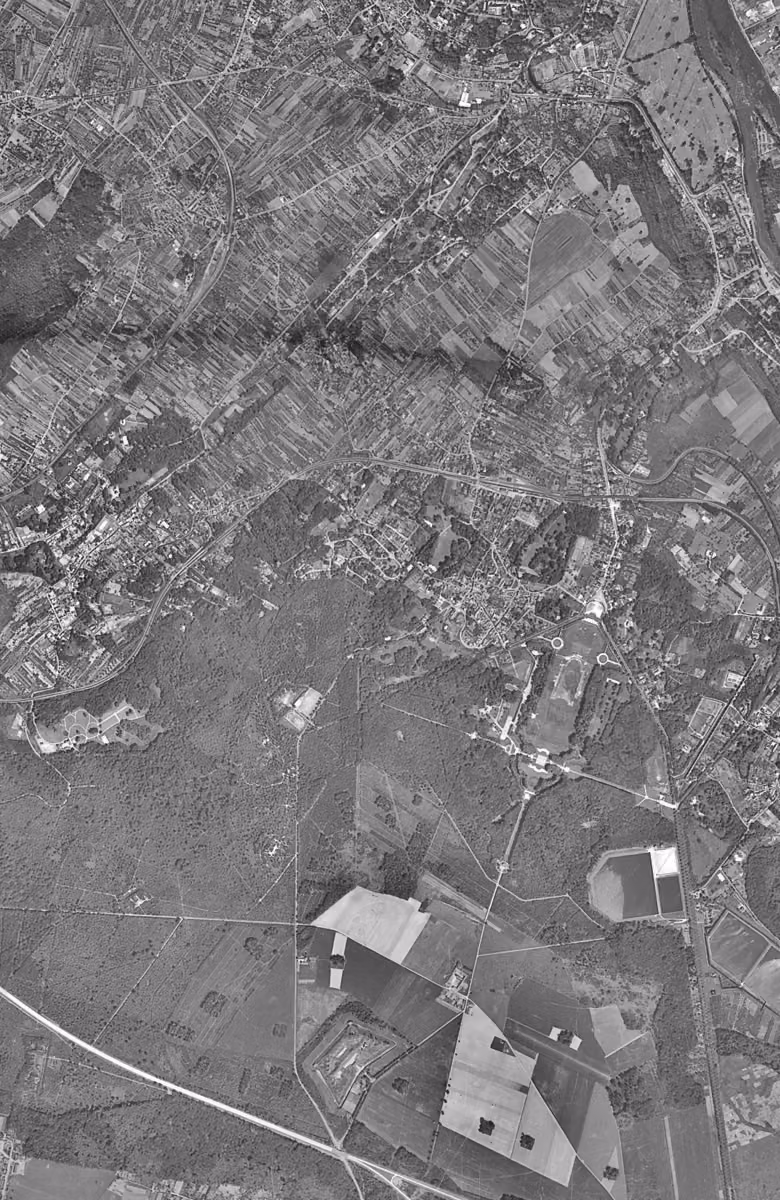 Marly-le-Roi en 1949, le territoire vu du ciel, au même cadrage