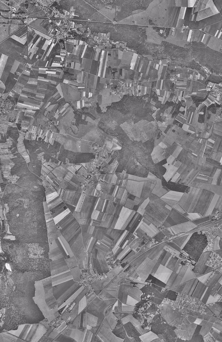 Maurepas en 1949, le territoire vu du ciel, au même cadrage
