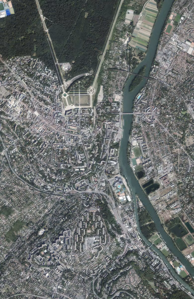 Le Pecq aujourd'hui, le territoire vu du ciel