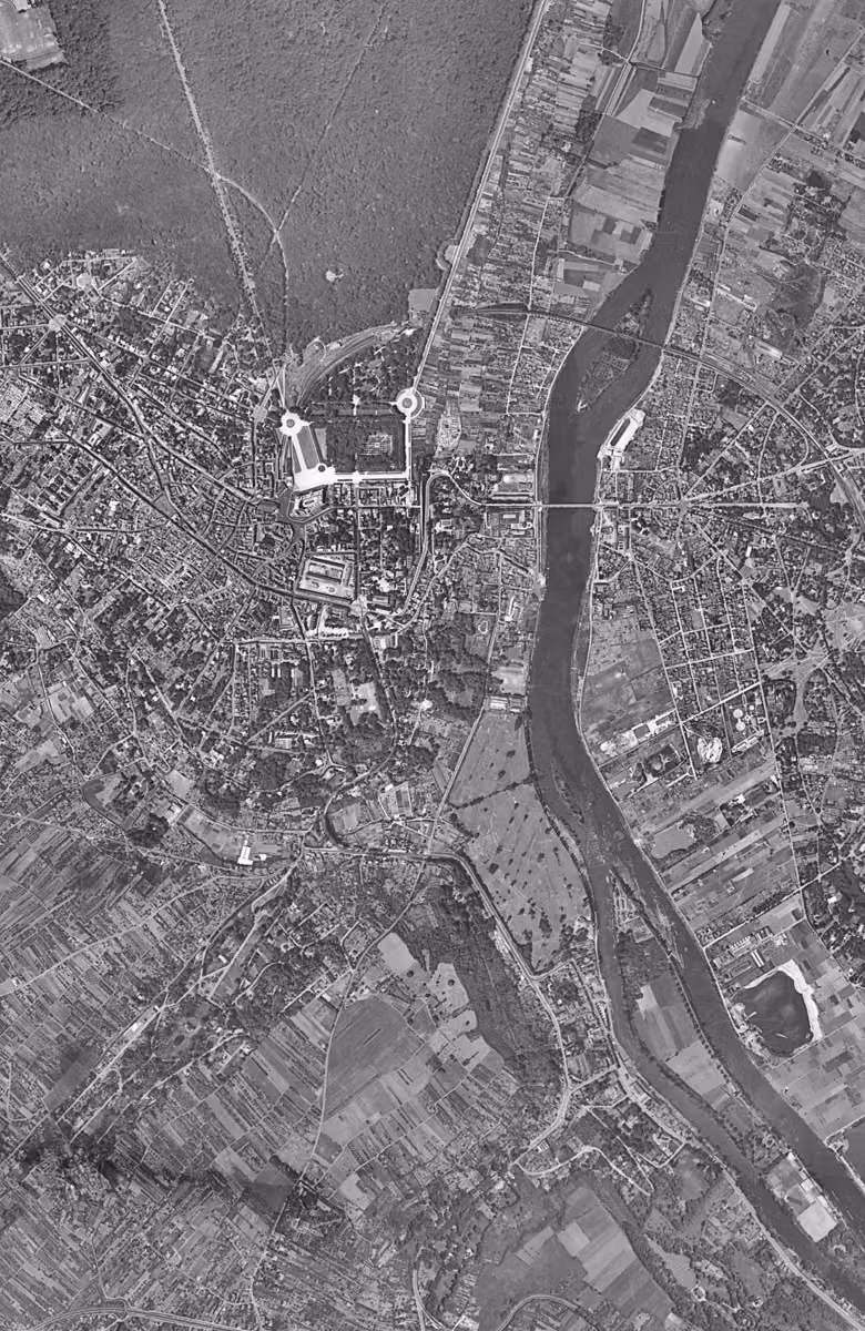 Le Pecq en 1949, le territoire vu du ciel, au même cadrage