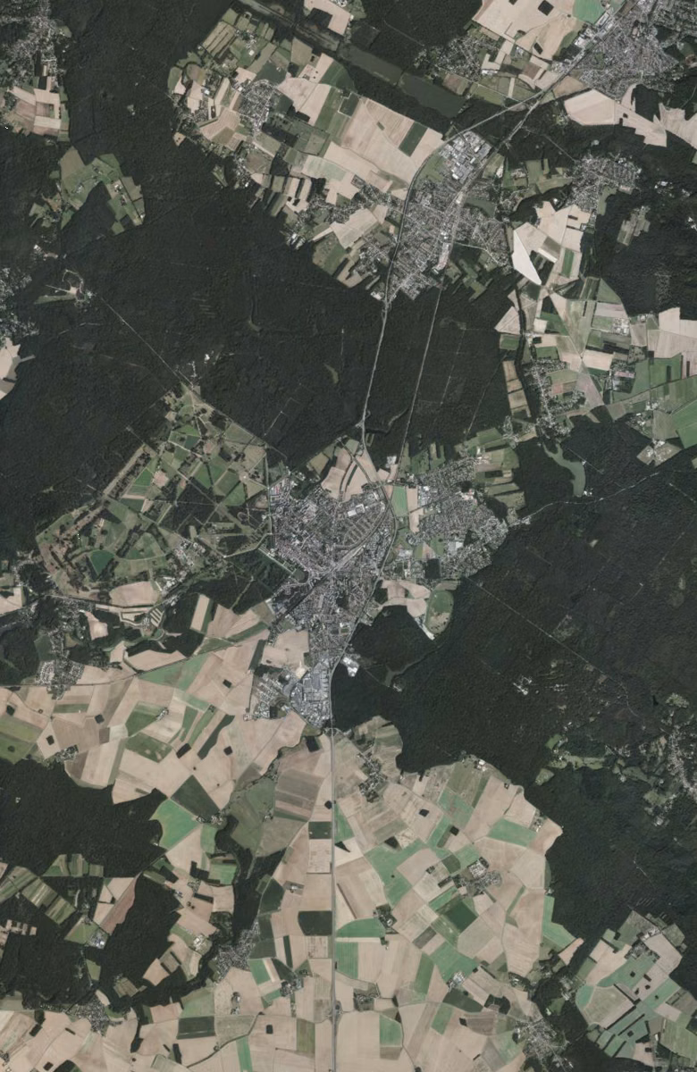 Rambouillet aujourd'hui, le territoire vu du ciel