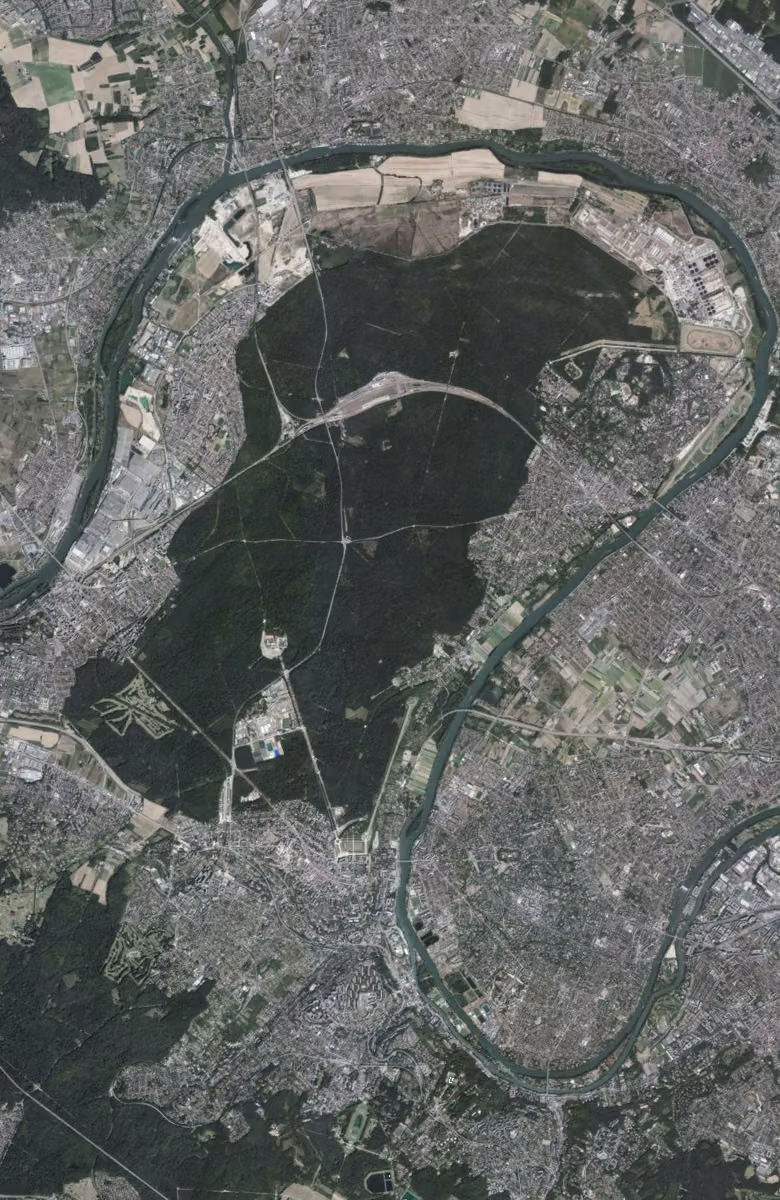 Saint-Germain-en-Laye aujourd'hui, le territoire vu du ciel