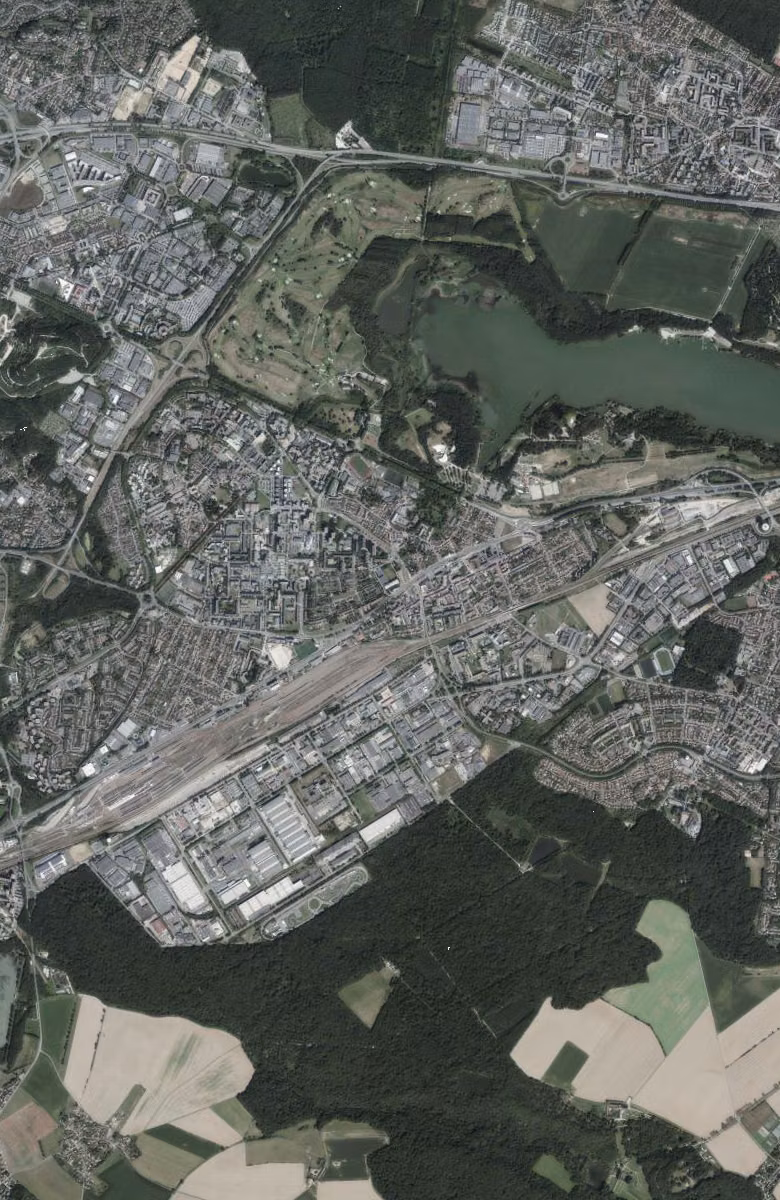 Trappes aujourd'hui, le territoire vu du ciel