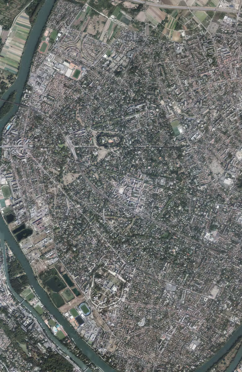 Le Vésinet aujourd'hui, le territoire vu du ciel
