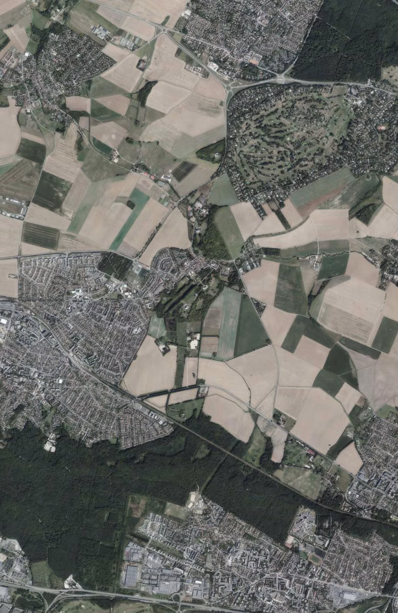 Villepreux aujourd'hui, le territoire vu du ciel