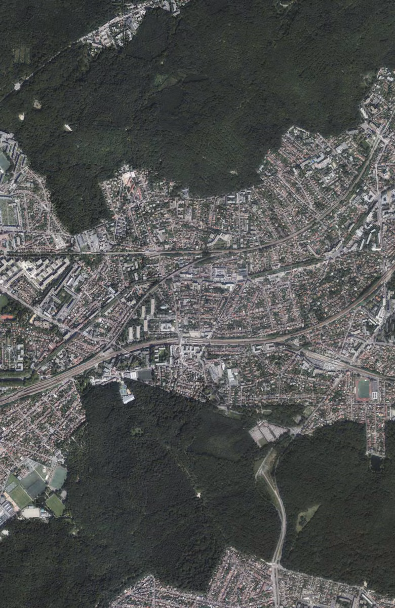 Viroflay aujourd'hui, le territoire vu du ciel