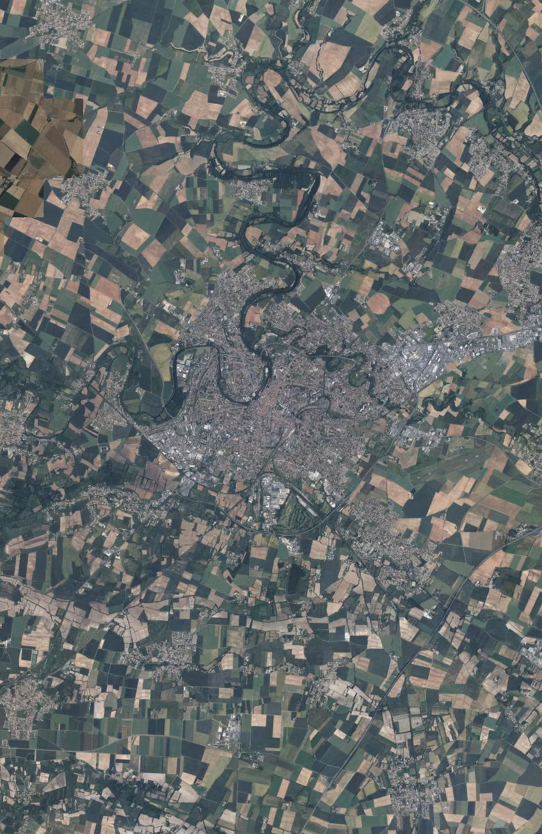 Niort aujourd'hui, le territoire vu du ciel
