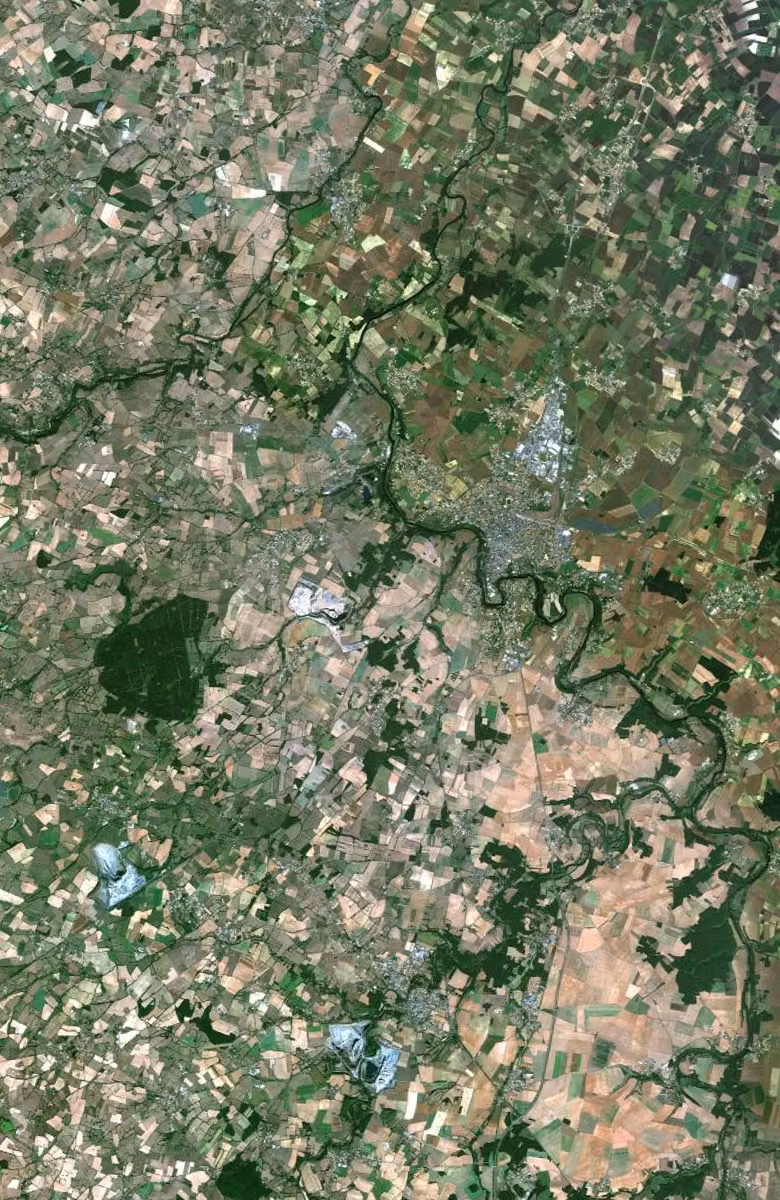 Thouars aujourd'hui, le territoire vu du ciel