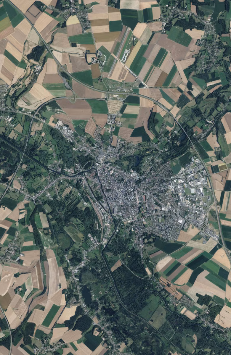 Abbeville aujourd'hui, le territoire vu du ciel