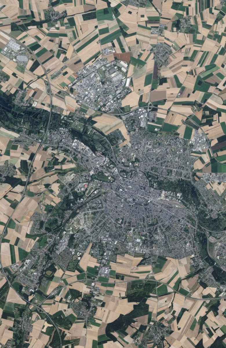 Amiens aujourd'hui, le territoire vu du ciel