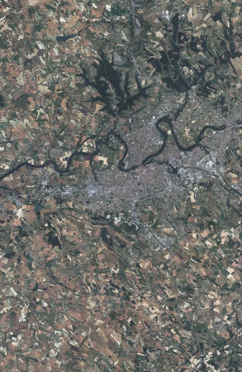 Albi aujourd'hui, le territoire vu du ciel
