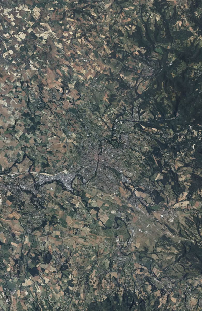 Castres aujourd'hui, le territoire vu du ciel