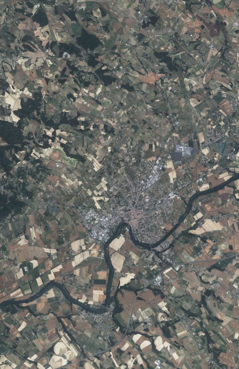 Gaillac aujourd'hui, le territoire vu du ciel