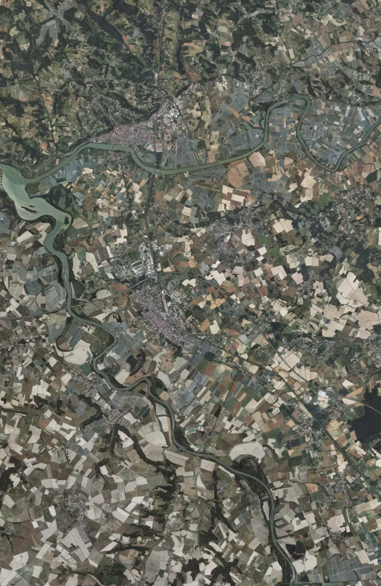 Castelsarrasin aujourd'hui, le territoire vu du ciel