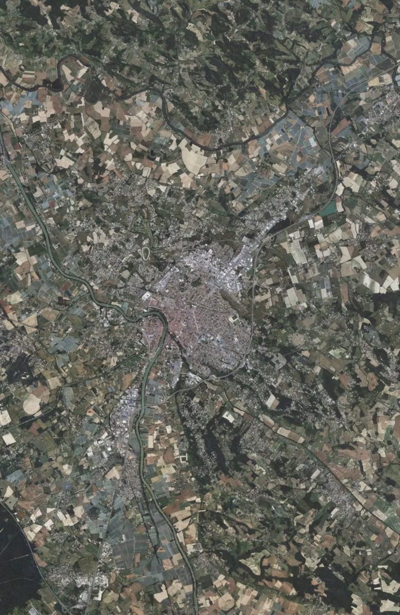 Montauban aujourd'hui, le territoire vu du ciel