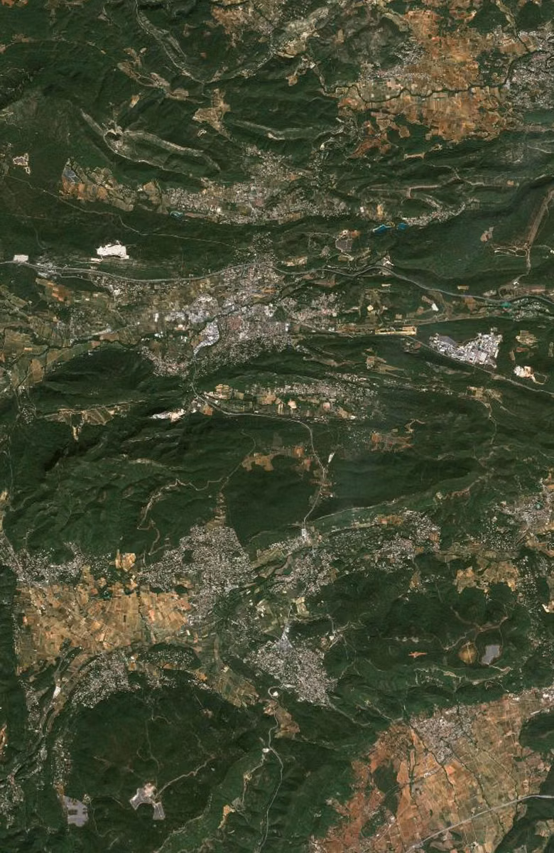 Brignoles aujourd'hui, le territoire vu du ciel