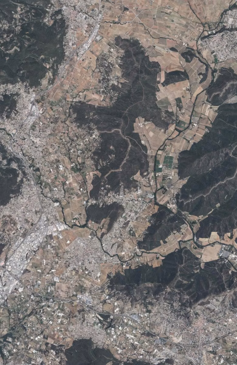 La Crau aujourd'hui, le territoire vu du ciel