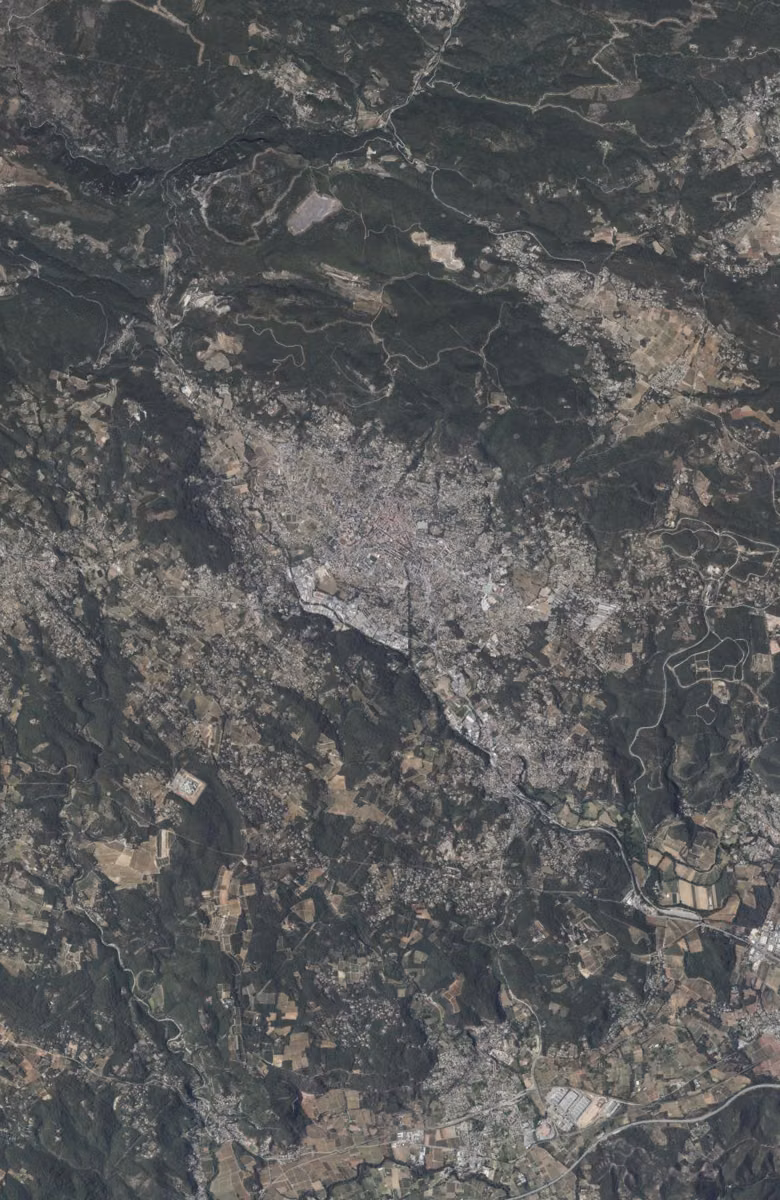 Draguignan aujourd'hui, le territoire vu du ciel