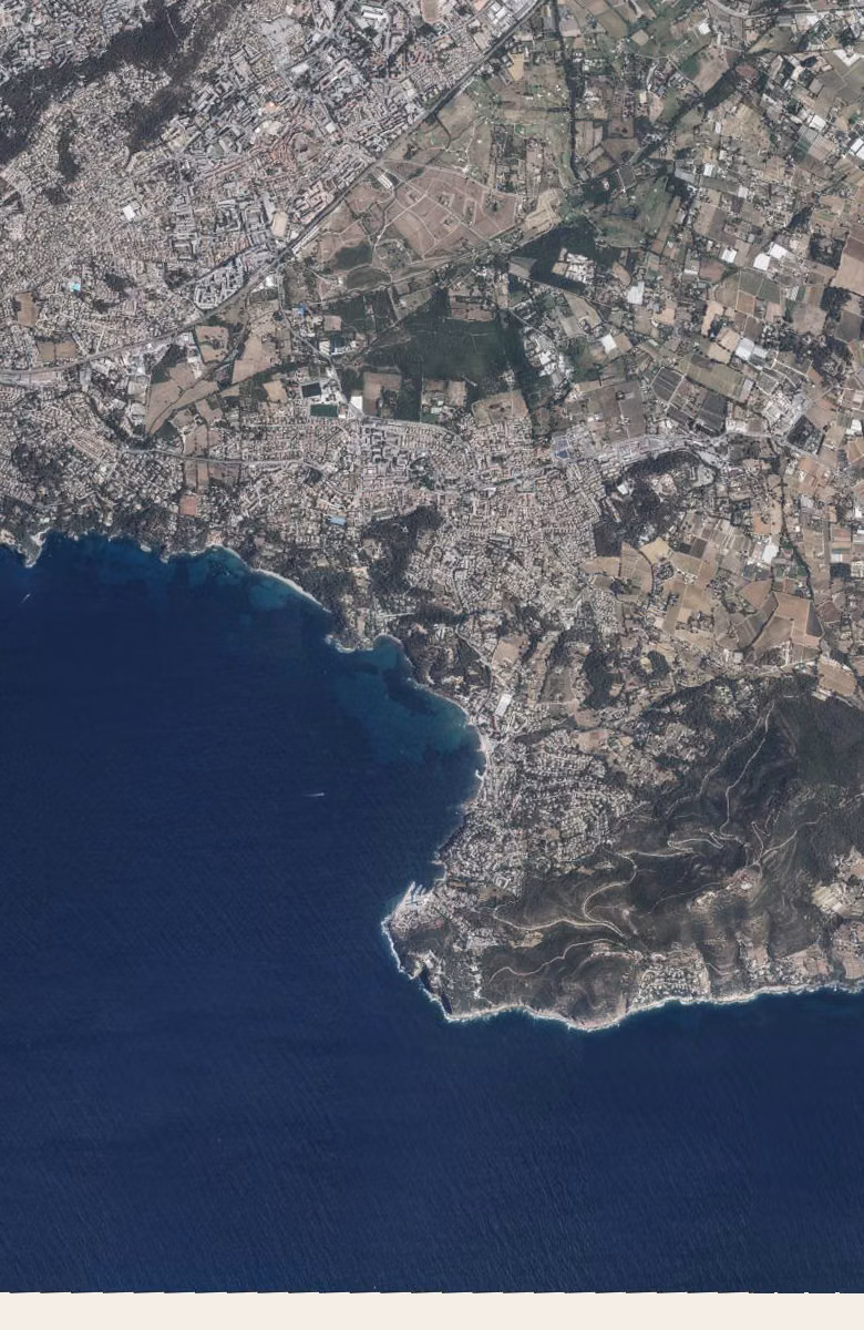 Le Pradet aujourd'hui, le territoire vu du ciel