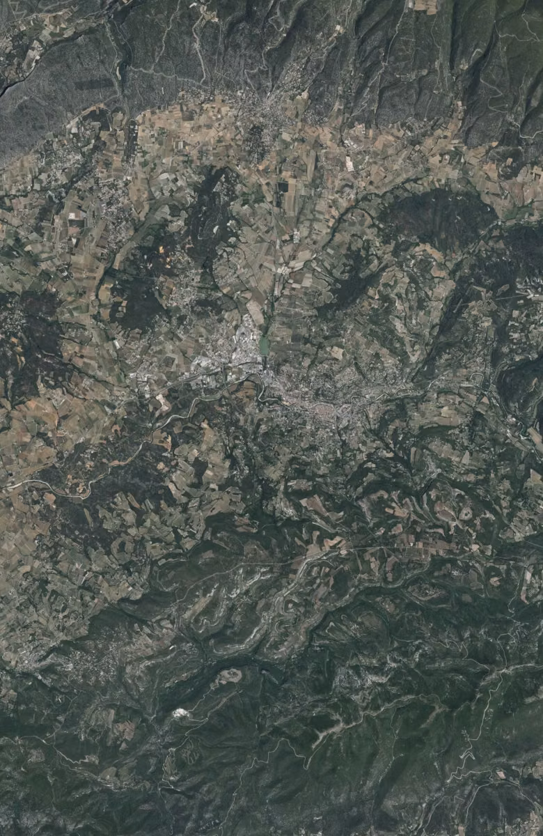 Apt aujourd'hui, le territoire vu du ciel