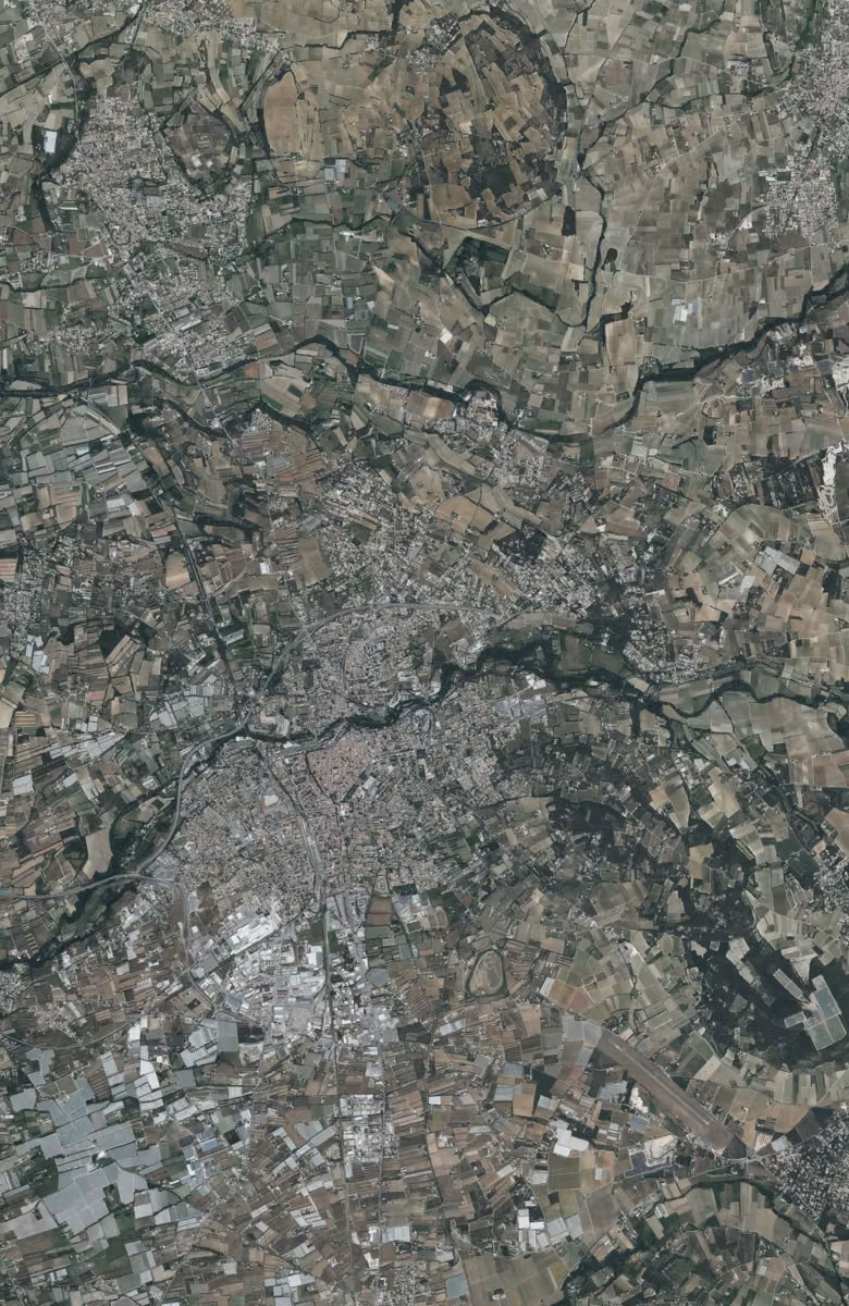 Carpentras aujourd'hui, le territoire vu du ciel