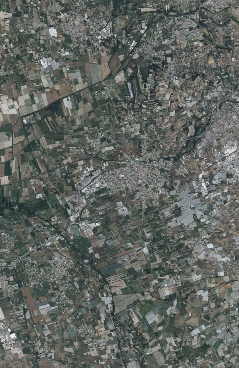 Monteux aujourd'hui, le territoire vu du ciel