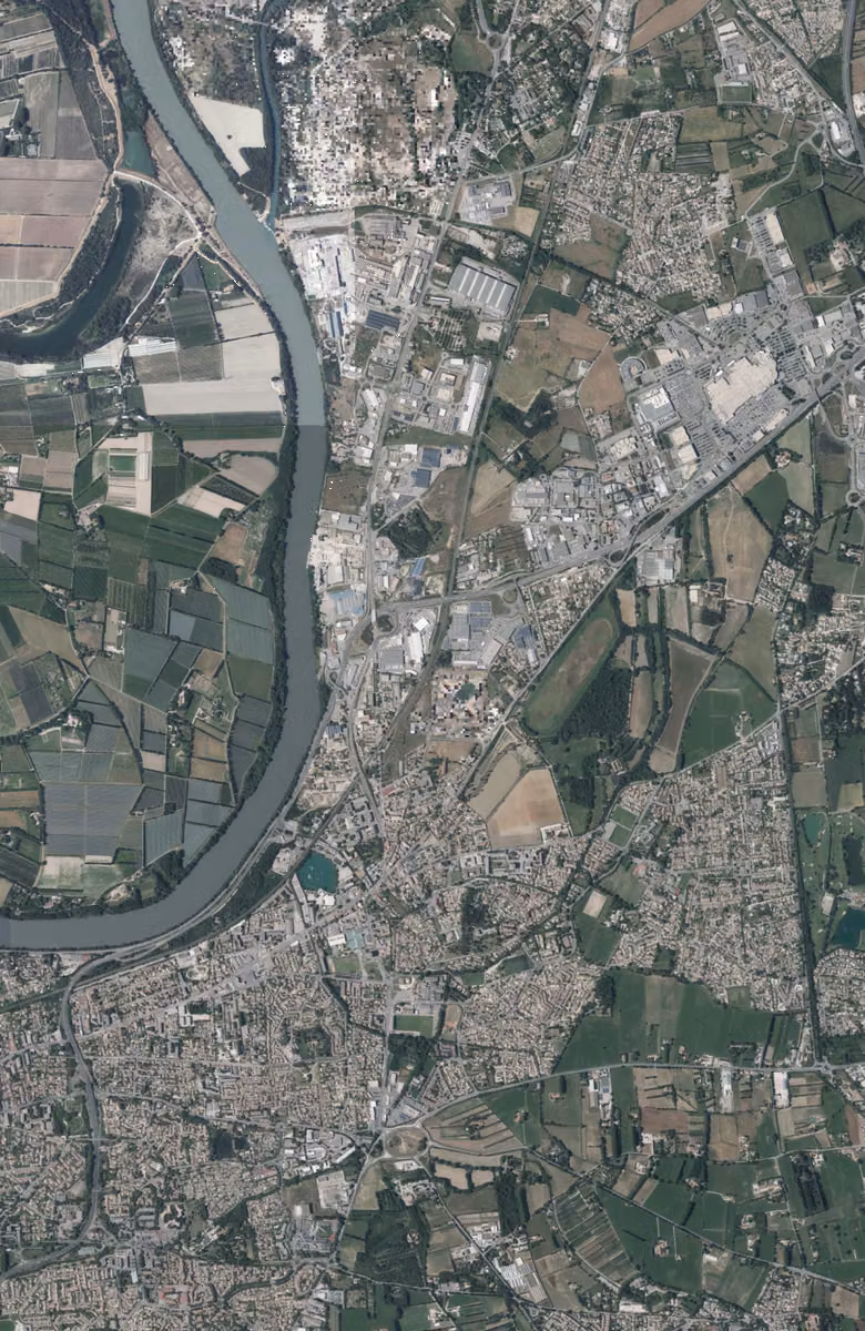 Le Pontet aujourd'hui, le territoire vu du ciel