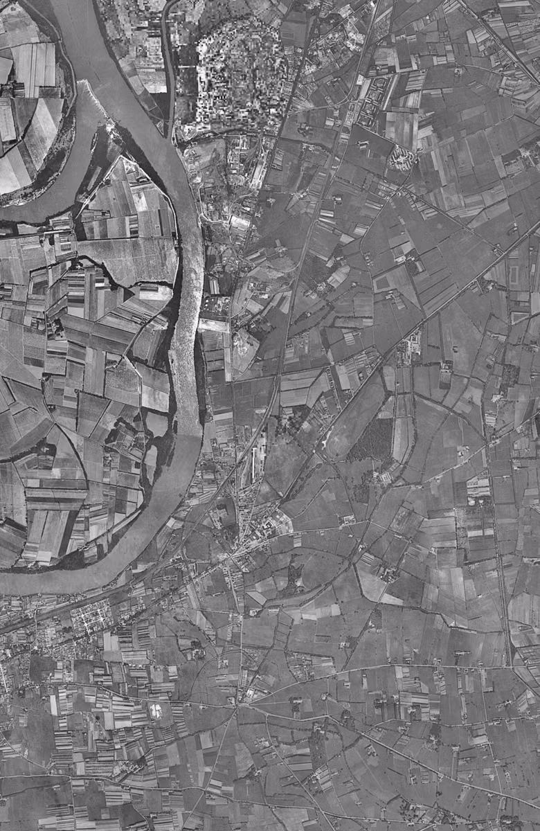 Le Pontet en 1953, le territoire vu du ciel, au même cadrage