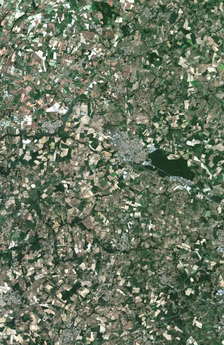 Aizenay aujourd'hui, le territoire vu du ciel